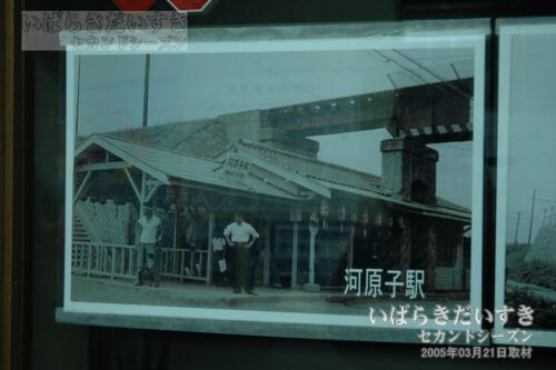 河原子駅 駅舎地上駅 時代の写真