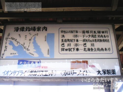 鹿島鉄道鉾田線 沿線釣場案内（2006年撮影）
