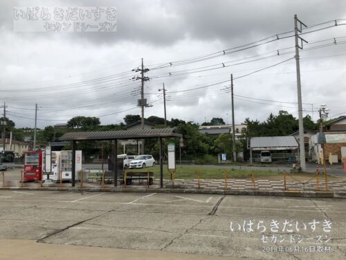 鉾田駅前の商業施設跡（2018年撮影）