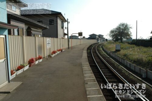 磯崎駅ホーム | 那珂湊駅、勝田駅方面を望む。