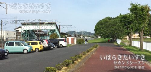 筑波鉄道 岩瀬駅があった場所（2017年撮影）