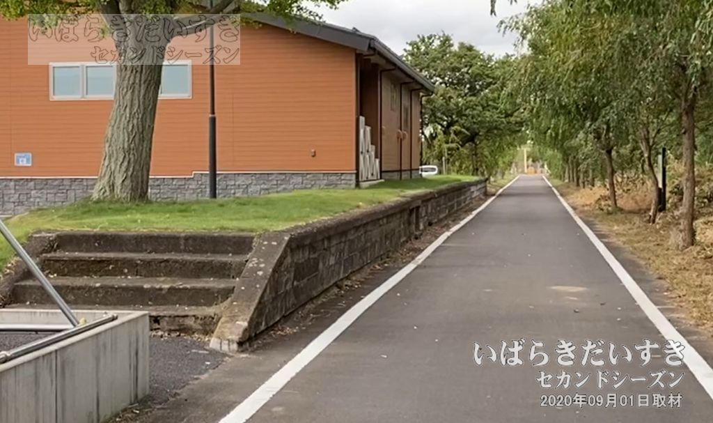 筑波鉄道 常陸小田駅 駅跡地 南方土浦方面を望む（2020年撮影）