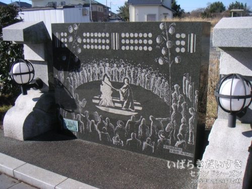 『菅谷 鹿島神宮 大助祭 火切の儀』の碑