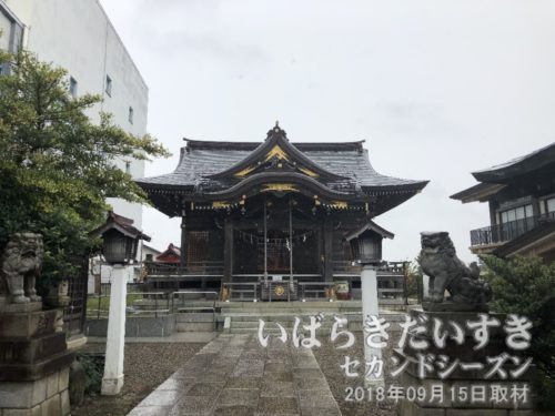 拝殿が新しくなった、金刀比羅神社。