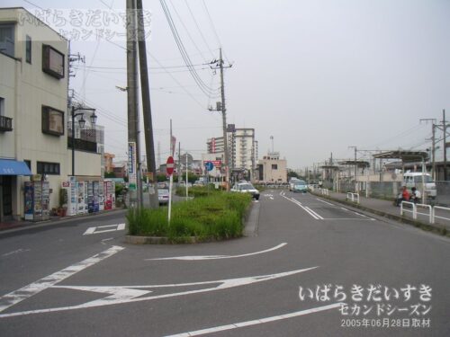 藤代駅 駅前北口の風景（2005年撮影）