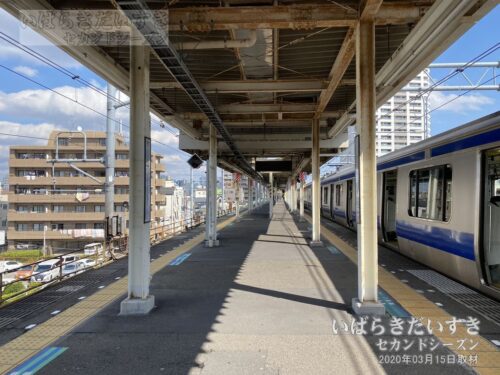 三河島駅 駅ホーム （2020年撮影）