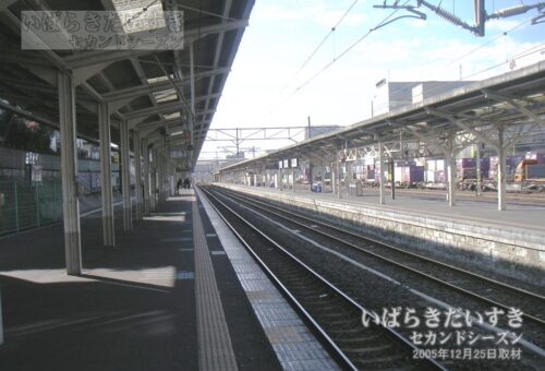 日立駅 旧駅ホーム 3番線（2005年撮影）