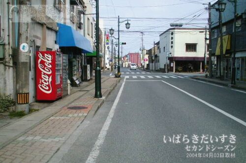 浪江駅 駅前の町中の一風景（2004年撮影）