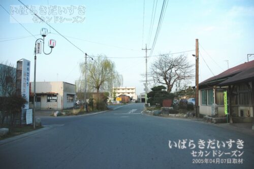 稲田駅 駅前の風景（2005年撮影）