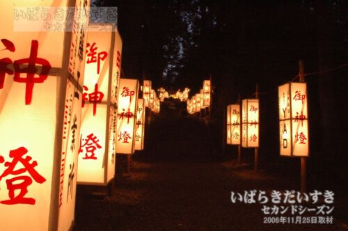 静神社 | 秋季祭礼の灯籠（2006年撮影）
